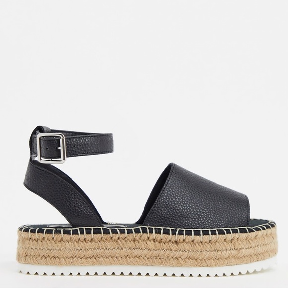 NEW ASOS Design Jupiter Flatform Espadrilles Sandals shoes women’s sz US 7 UK 5 - Picture 1 of 16